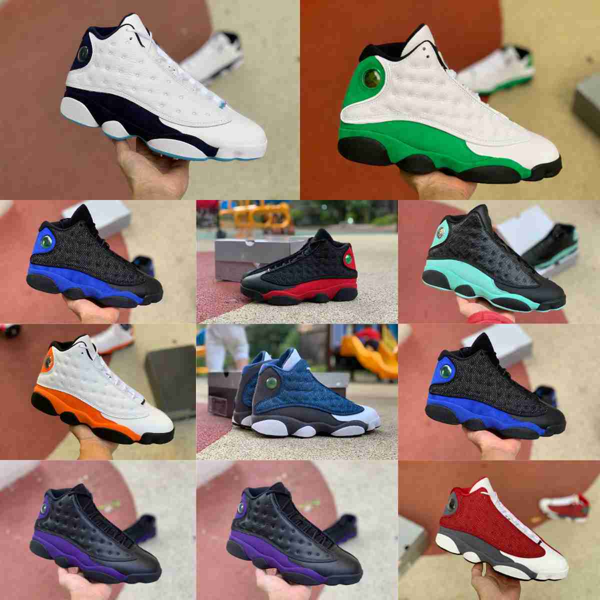 Jumpman 13 13S Basketball Shoes Mens High Dark Powder Blue Flint Bred Island Green Red Dirty Starfish He Got Game Black Cat Court Purple Chicago Trainer Sneakers S9, J002 
Jumpman 13 13S Basketball Shoes Mens High Dark Powder Blue Flint Bred Island Green Red Dirty Starfish He Got Game Black Cat Court Purple Chicago Trainer Sneakers S9, J002