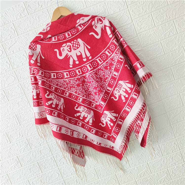 Scarves Travel Jacquard Elephant Pashmina 140 140Cm Square Women Cashmere Blend Shawl And Wraps Vintage Tassel Hijabs Muffler
Scarves Travel Jacquard Elephant Pashmina 140 140Cm Square Women Cashmere Blend Shawl And Wraps Vintage Tassel Hijabs Muffler