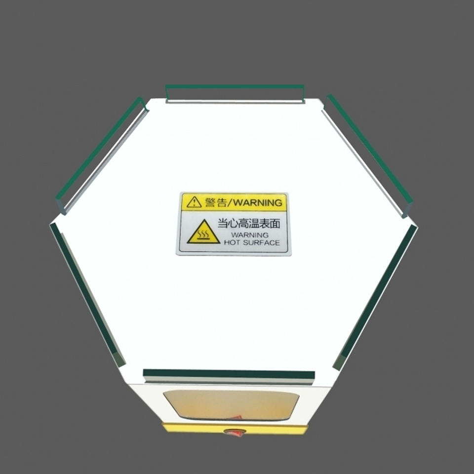 220V 6 Sides Rotatable Solar Film Heat Box Rotates 150W Heat Lamp Tint Display Demo Tool AL522