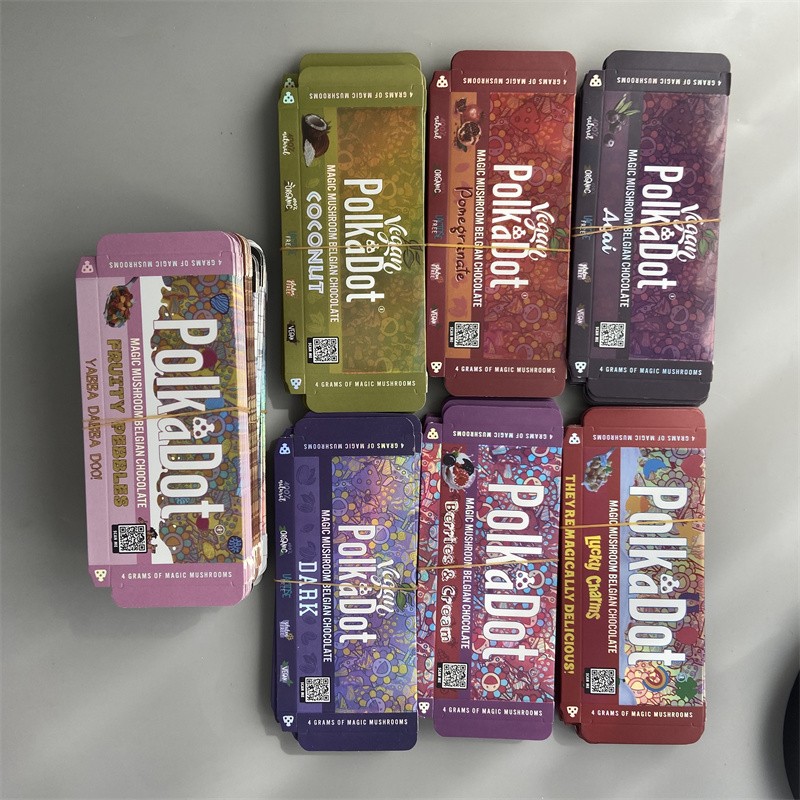 Polkadot Mushroom Chocolate Bar Box Milk with Display Box QR Code Stickers 15 Grid Mold Foil Wrapper ONEUP
Polkadot Mushroom Chocolate Bar Box Milk with Display Box QR Code Stickers 15 Grid Mold Foil Wrapper ONEUP