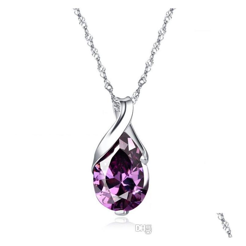 Pendant Necklaces 925 Sterling Sier Crystal Jewelry Statement Necklace Purple Drop Shaped New Charms Delivery Pendants Dh5Uk
Pendant Necklaces 925 Sterling Sier Crystal Jewelry Statement Necklace Purple Drop Shaped New Charms Delivery Pendants Dh5Uk