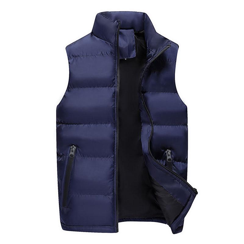 Men's Vests Autumn Winter Stand Collar Solid Color Thickened Down Cotton Jacket Vest Plus Size Fishing Waistcoat Sleeveless, 02
Men's Vests Autumn Winter Stand Collar Solid Color Thickened Down Cotton Jacket Vest Plus Size Fishing Waistcoat Sleeveless, 02