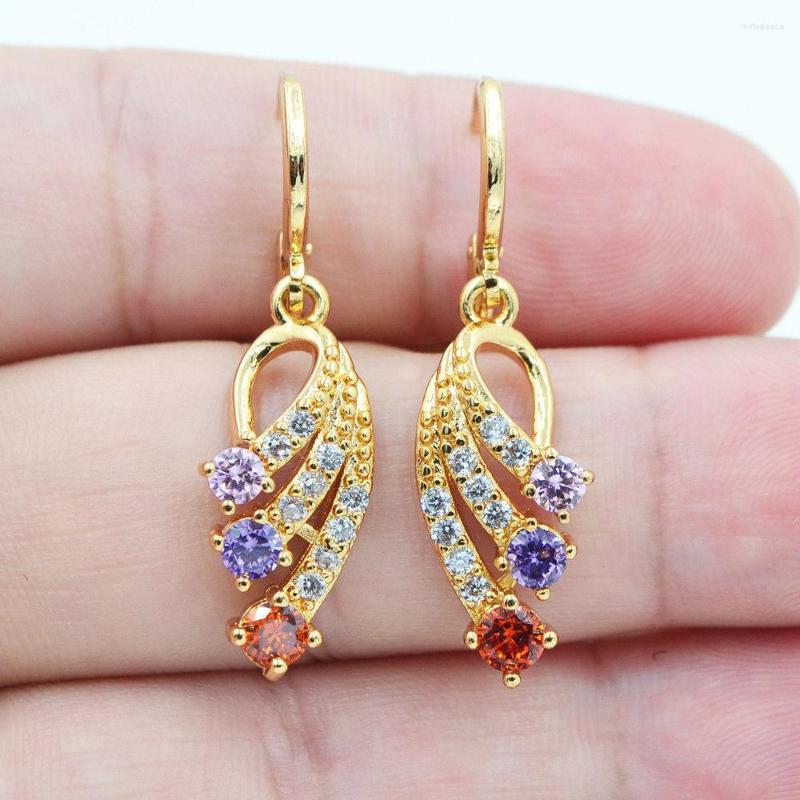 Stud Earrings Luxury Gold Plated Colored Gems Crystal Wing Bridal Wedding Jewelry Anniversary Gifts Women Banquet
Stud Earrings Luxury Gold Plated Colored Gems Crystal Wing Bridal Wedding Jewelry Anniversary Gifts Women Banquet