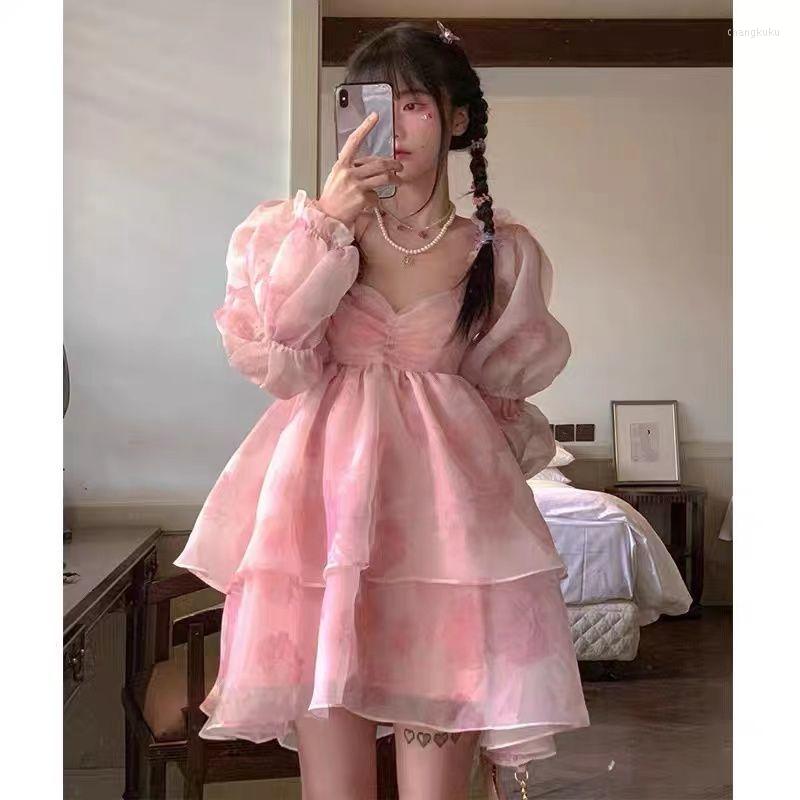Casual Dresses Women Fashion Princess Summer Seaside Short Dress Sweet Square Neck Long Sleeve Mesh Party Vestidos De Verano Mujer J088, Pink
Casual Dresses Women Fashion Princess Summer Seaside Short Dress Sweet Square Neck Long Sleeve Mesh Party Vestidos De Verano Mujer J088, Pink