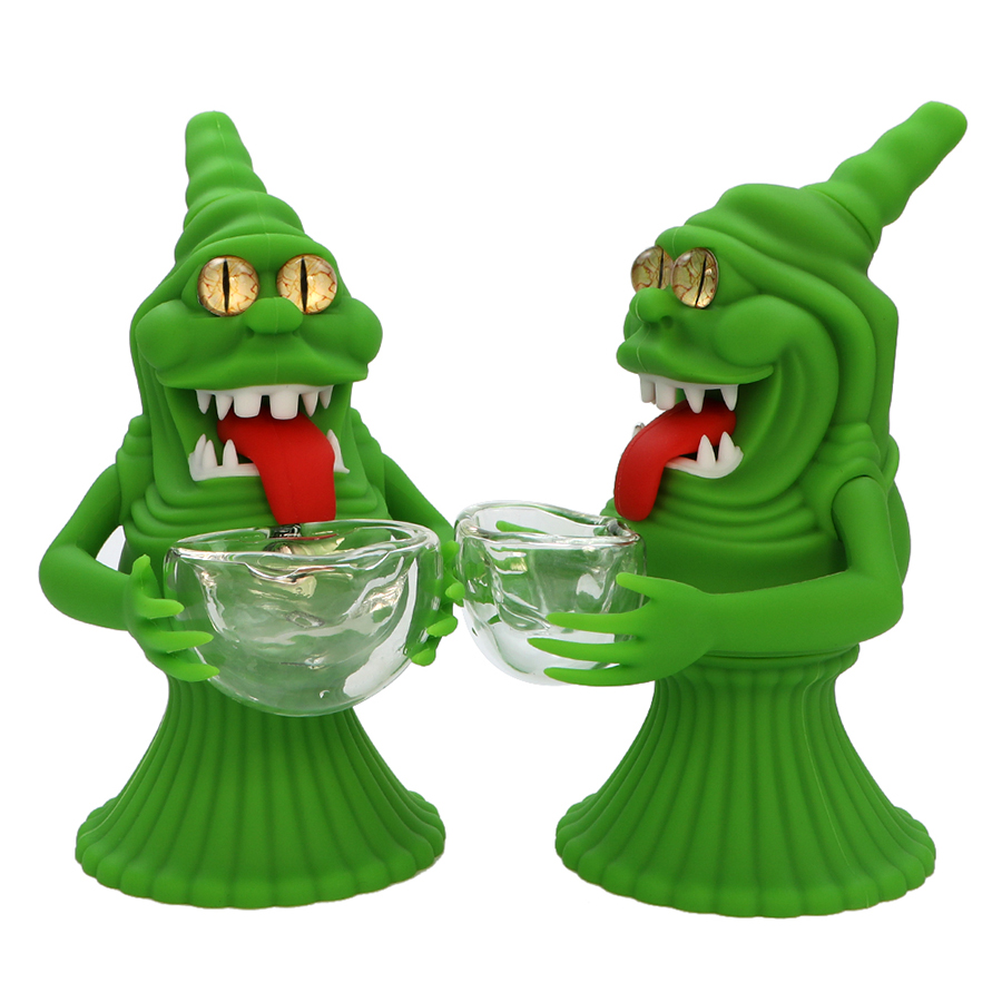 Hookahs Silicone Green Monster Smoking Pipes Water Pipe with Glass Bowl Dab Rig Bong
Hookahs Silicone Green Monster Smoking Pipes Water Pipe with Glass Bowl Dab Rig Bong