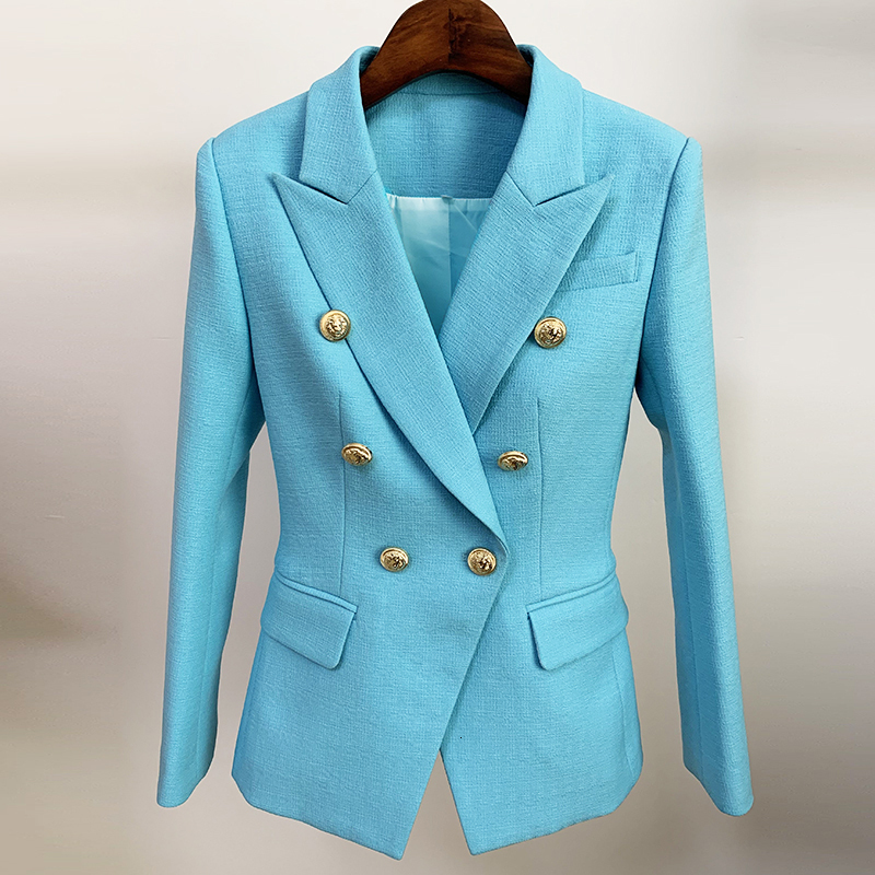 Womens Suits Blazers HIGH STREET est Runway Designer Blazer Womens Classic Lion Buttons Double Breasted Slim Fitting Textured Blazer Jacket 230220, Army green
Womens Suits Blazers HIGH STREET est Runway Designer Blazer Womens Classic Lion Buttons Double Breasted Slim Fitting Textured Blazer Jacket 230220, Army green