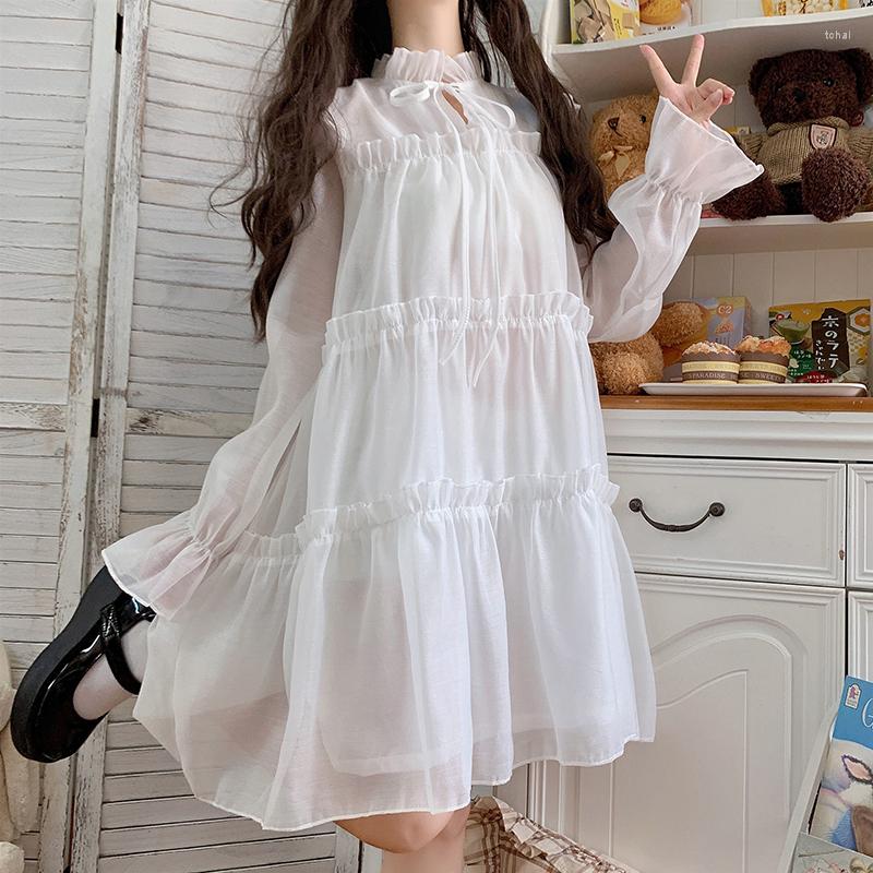 Casual Dresses Japanese Sweet Dress Women Vintage Flare Sleeve Ruffle Mini Japan Style Girl Kawaii Clothes Lolita Cute Vestidos, Black
Casual Dresses Japanese Sweet Dress Women Vintage Flare Sleeve Ruffle Mini Japan Style Girl Kawaii Clothes Lolita Cute Vestidos, Black