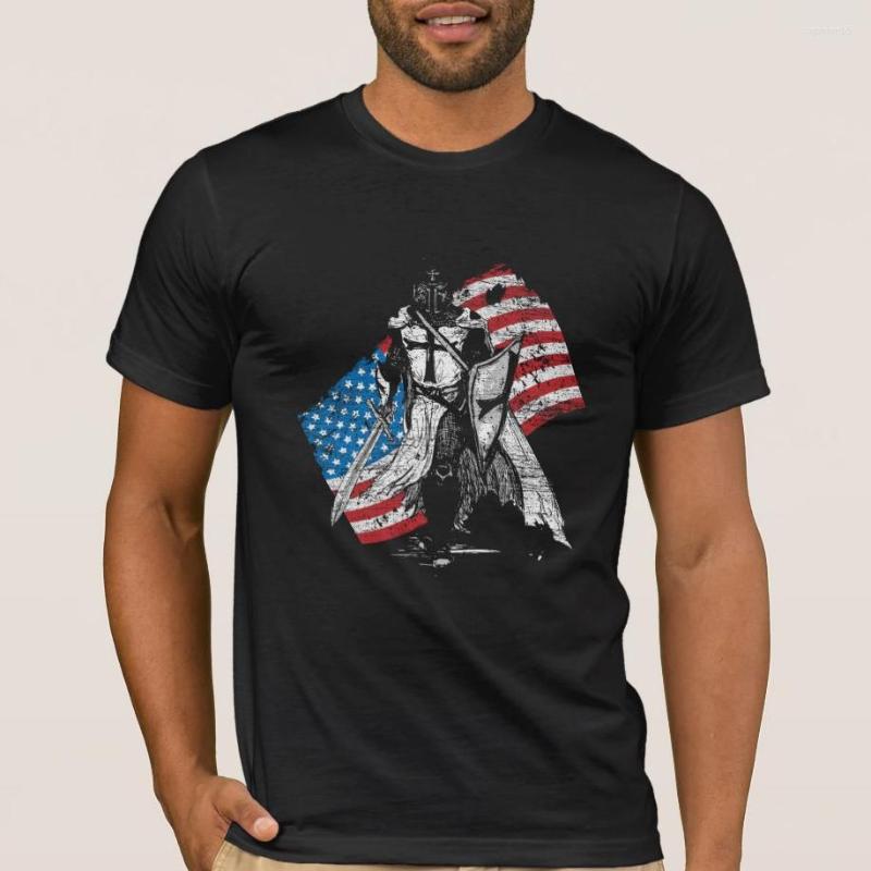Men' T Shirts Knights Templar America Flag Crusaders Shirt. Cotton Short Sleeve O-Neck T-shirt Casual Clothing Mens Top, Black
Men' T Shirts Knights Templar America Flag Crusaders Shirt. Cotton Short Sleeve O-Neck T-shirt Casual Clothing Mens Top, Black