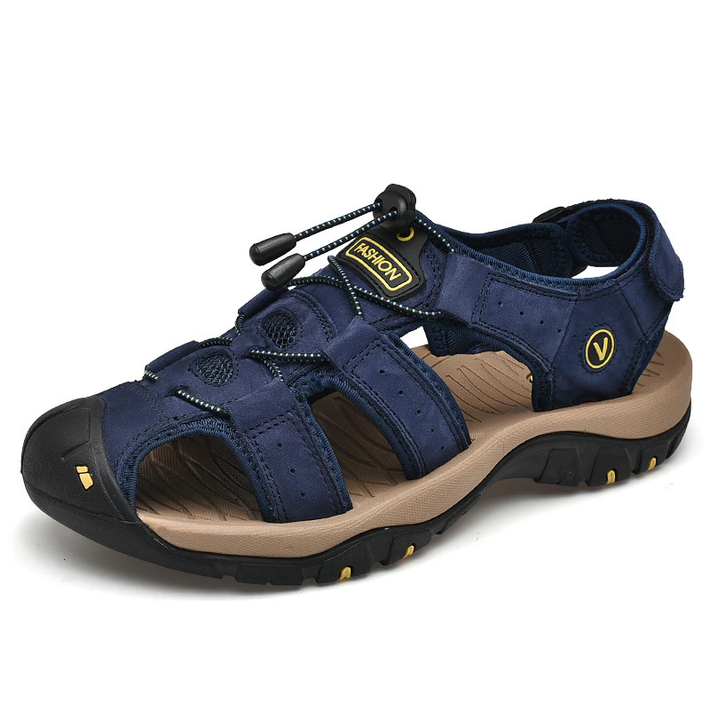 Sandals Summer Genuine Leather Men Shoes Large Size Mens Fashion Slippers Big 230220, Dark brown 7238
Sandals Summer Genuine Leather Men Shoes Large Size Mens Fashion Slippers Big 230220, Dark brown 7238