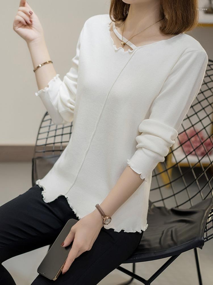 Women's Sweaters 2023 Autumn Large Clothing Women Fashion Loose Pullovers Sweater White Black Jumpers Simple Design Bottoming Knitted Tops
Women's Sweaters 2023 Autumn Large Clothing Women Fashion Loose Pullovers Sweater White Black Jumpers Simple Design Bottoming Knitted Tops