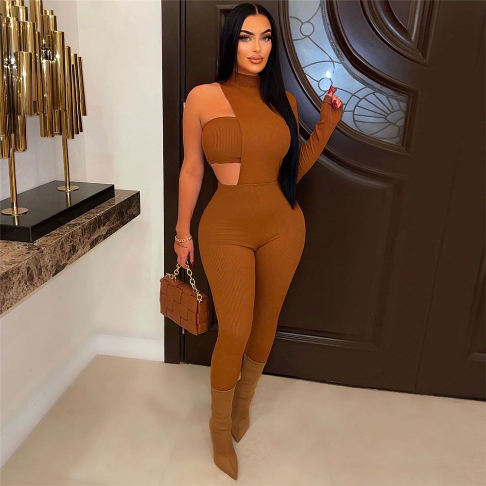 2023 Women Tracksuits Sexy Tank Top Jumpsuits Two 2 Piece Sets Spring Summer Clothes Casual Slim One Piece Outfits Hollow Out Rompers Wholesale items