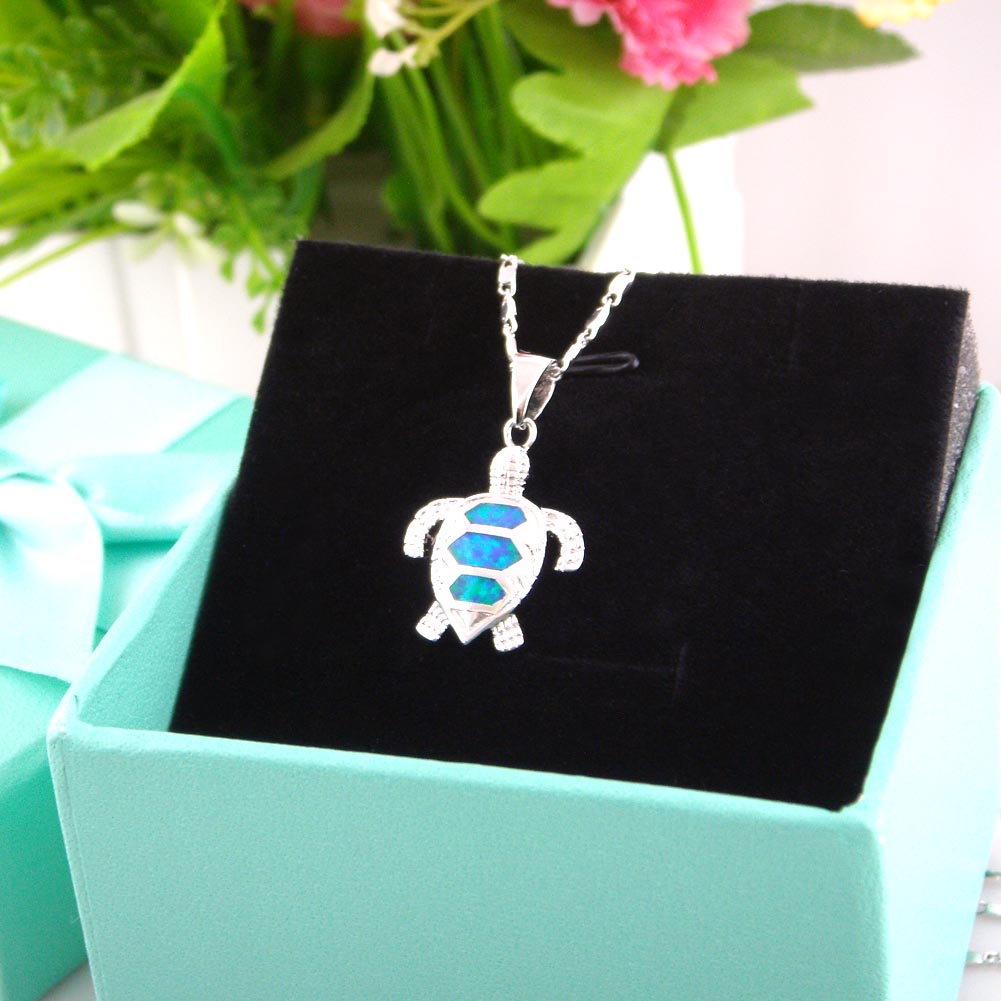 Fashion opal jewelry pendant;cute turtle pendant necklace new with high quality