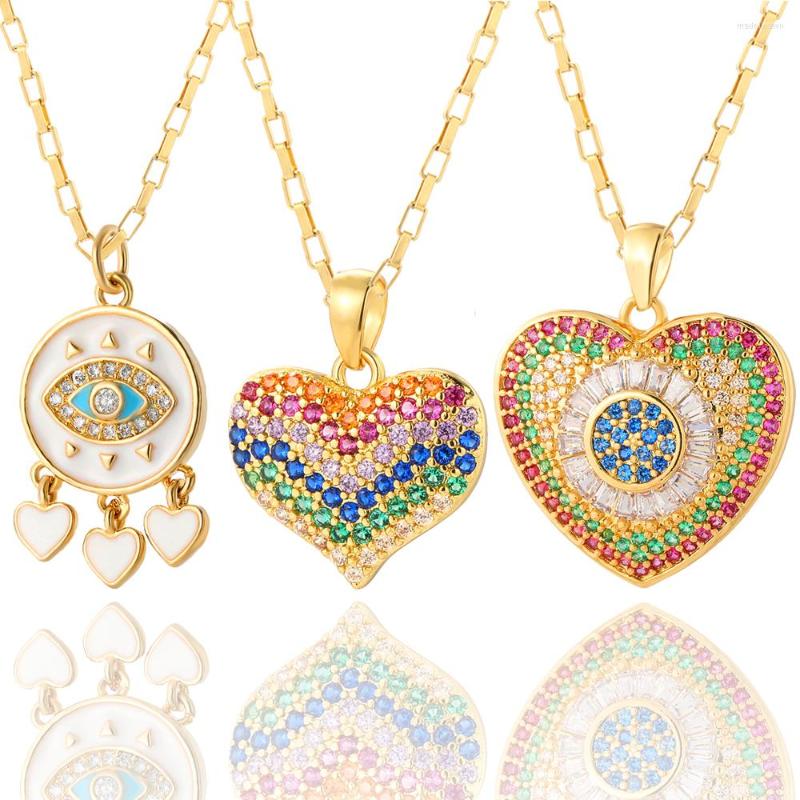 Pendant Necklaces Rainbow Heart For Women Luxury Cyrstal Choker Long Stainless Steel Red Love Collares Fashion 2023
Pendant Necklaces Rainbow Heart For Women Luxury Cyrstal Choker Long Stainless Steel Red Love Collares Fashion 2023