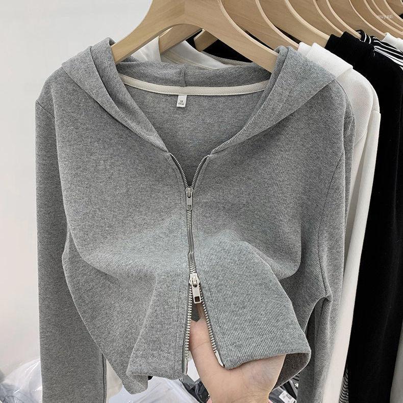 Women' Knits Hooded Zipper Knitted Tops Cardigans Casual Slim Women Autumn Clothing, White
Women' Knits Hooded Zipper Knitted Tops Cardigans Casual Slim Women Autumn Clothing, White