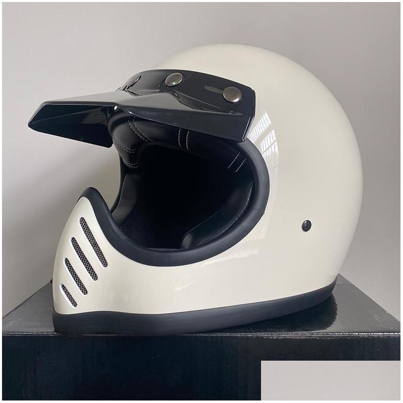 Motorcycle Helmets Dot Ece Appd Professional Vintage Moto3 Handmade Helmet Fl Face Light Weight Fiberglass Shell Cascos Drop Deliver Dh2F8, Gray
Motorcycle Helmets Dot Ece Appd Professional Vintage Moto3 Handmade Helmet Fl Face Light Weight Fiberglass Shell Cascos Drop Deliver Dh2F8, Gray