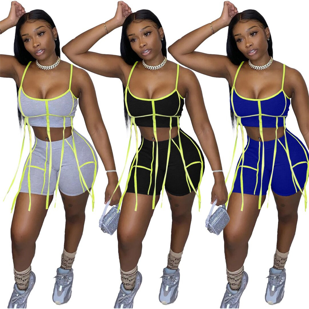 2023 Designer Two Piece Sets Tracksuits Womens Outfits Summer Tassels Sweatsuits Sexy Spaghetti Strap Tank Top and Shorts Casual Sportswear Bulk Wholesale 9298, Mix color
2023 Designer Two Piece Sets Tracksuits Womens Outfits Summer Tassels Sweatsuits Sexy Spaghetti Strap Tank Top and Shorts Casual Sportswear Bulk Wholesale 9298, Mix color