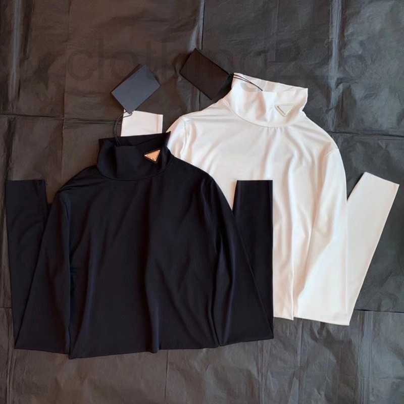 designer Women' Long Sleeve Shirt Knits Bottomed High Collar Triangle Crew Jogging Sportswear Breathable Black White WDM4
designer Women' Long Sleeve Shirt Knits Bottomed High Collar Triangle Crew Jogging Sportswear Breathable Black White WDM4