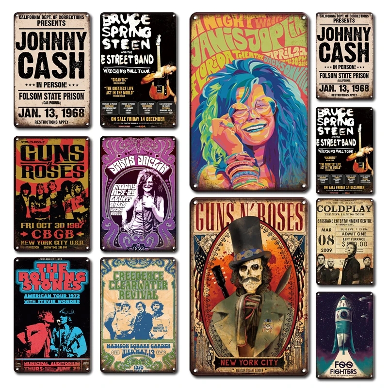 Vintage Rock Band art painting Metal Poster Tin Sign Retro Home Bar Studio Room Decorative Plaques Personalized Man Cave Bedroom Decor Plates size 30X20CM w02
Vintage Rock Band art painting Metal Poster Tin Sign Retro Home Bar Studio Room Decorative Plaques Personalized Man Cave Bedroom Decor Plates size 30X20CM w02