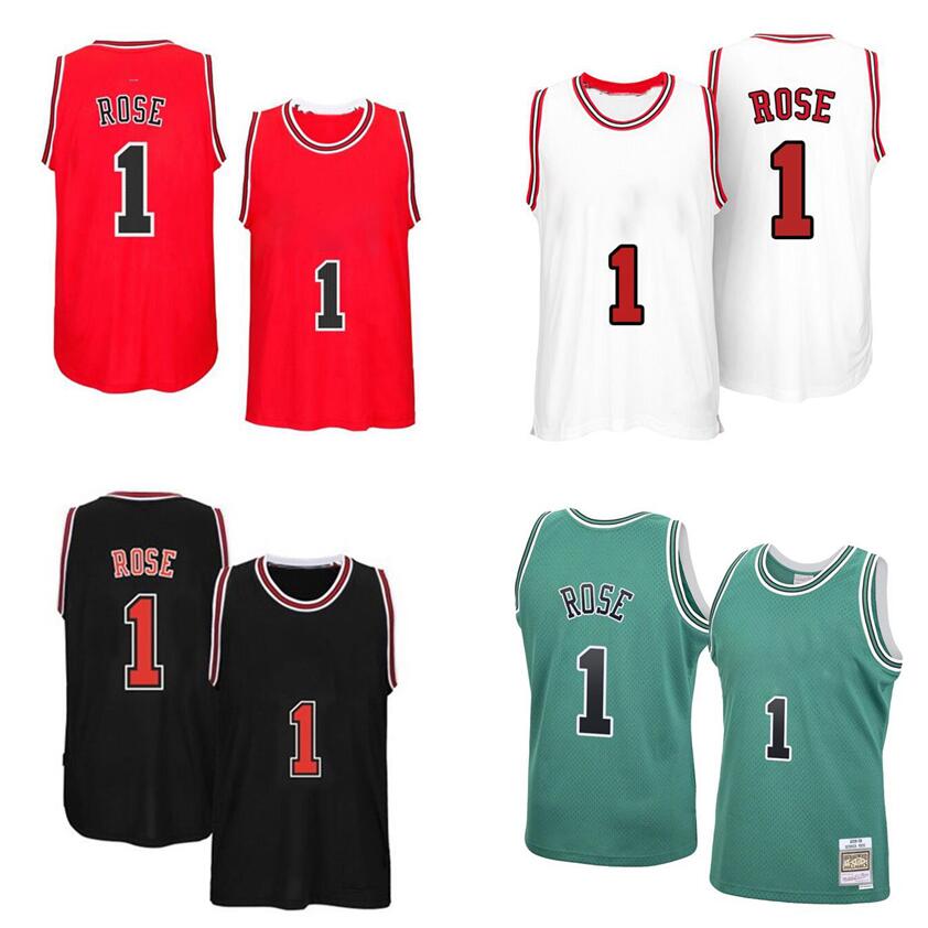 Derrick Rose Basketball Jerseys S-XXL Mitchell Ness jersey white red Men women Youth retro jersey 1, With team/city name
Derrick Rose Basketball Jerseys S-XXL Mitchell Ness jersey white red Men women Youth retro jersey 1, With team/city name