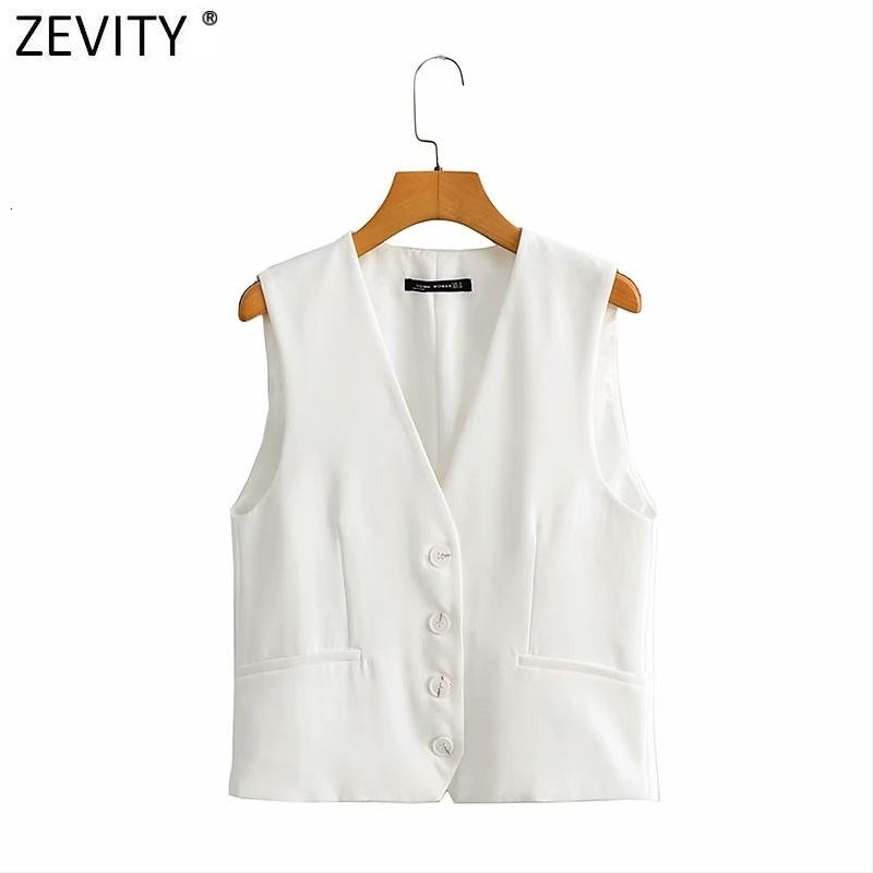 Women s Blouses Shirts Zevity Women Simply Sleeveless White Vest Jacket Office Ladies Wear Single Breasted Slim WaistCoat Leisure Outwear Tops CT731 230220, Beige
Women s Blouses Shirts Zevity Women Simply Sleeveless White Vest Jacket Office Ladies Wear Single Breasted Slim WaistCoat Leisure Outwear Tops CT731 230220, Beige