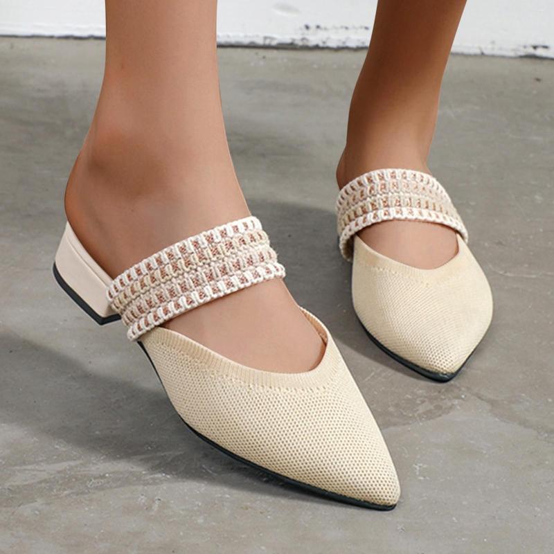 Sandals Knitted Elastic Mesh Slippers Women 2023 Summer Shoes Fashion Pointed Toe Slides Mules Female Ytmtloy Indoor Zapatillas Mujer, Black
Sandals Knitted Elastic Mesh Slippers Women 2023 Summer Shoes Fashion Pointed Toe Slides Mules Female Ytmtloy Indoor Zapatillas Mujer, Black
