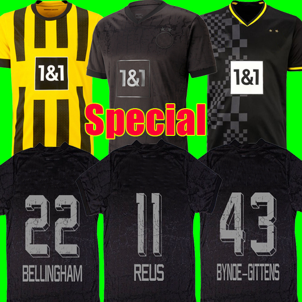 REUS soccer jerseys 22 23 football shirt HALLER BELLINGHAM HUMMELS BRANDT DORTMUND men kids kit maillot de foot REYNA BYNOE-GITTENS 2022 2023 tops All black special, Special-edition
REUS soccer jerseys 22 23 football shirt HALLER BELLINGHAM HUMMELS BRANDT DORTMUND men kids kit maillot de foot REYNA BYNOE-GITTENS 2022 2023 tops All black special, Special-edition