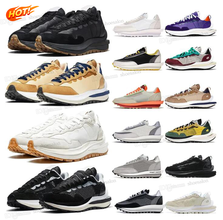 designer Vaporwaffle Ld sacai Waffle Running Shoes For Men Women Sail Black Gum Summit White Nylon Orange Mens Sports sneakers Trainers