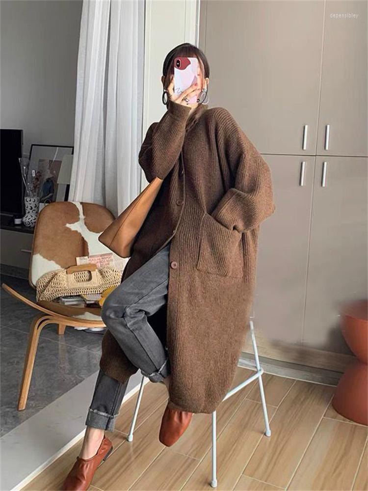Women's Knits Oversized Long Knitted Cardigans For Women Fall Winter 2023 Loose Style Button Down Jackets Chic Ladies Casual Sweater, Black
Women's Knits Oversized Long Knitted Cardigans For Women Fall Winter 2023 Loose Style Button Down Jackets Chic Ladies Casual Sweater, Black