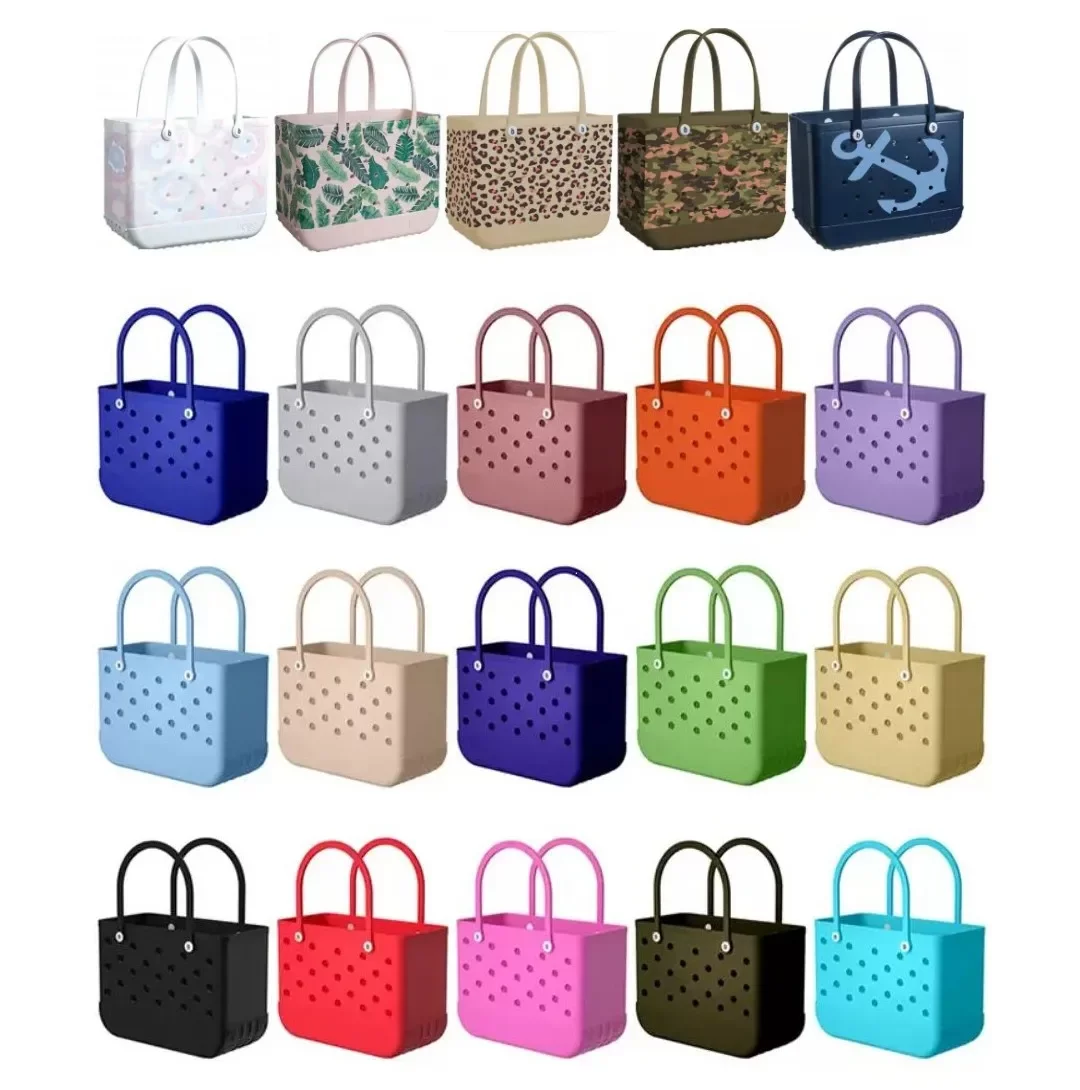 Storage Eva Waterproof Bags Outdoor Beach Bags Extra Large Leopard Camo Printed Baskets Women Fashion Capacity Tote Handbags Summer Vacation