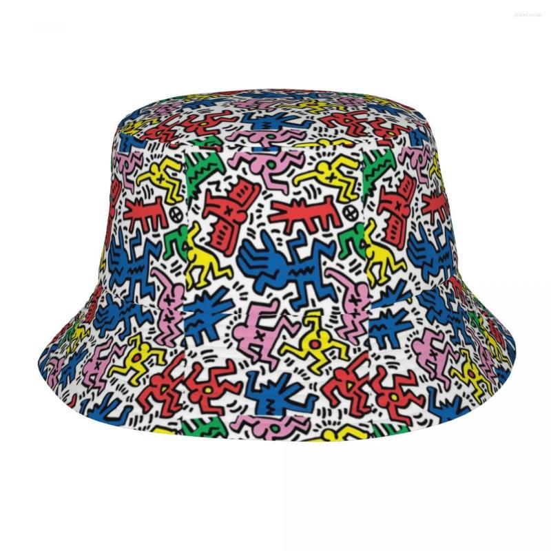 Berets Keith Art Abstract Bob Hats Summer Vacation Getaway Headwear Haring Fisherman Caps For Outdoor Girl Hat UV Protection, Black
Berets Keith Art Abstract Bob Hats Summer Vacation Getaway Headwear Haring Fisherman Caps For Outdoor Girl Hat UV Protection, Black