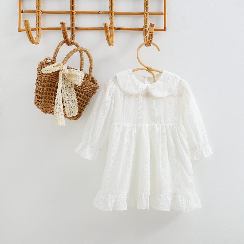 Girl Dresses Embroidery Autumn Spring Girls Lace White Dress Long Sleeve Cute Kids Princess Party Children Turn Down Collor Clothes
Girl Dresses Embroidery Autumn Spring Girls Lace White Dress Long Sleeve Cute Kids Princess Party Children Turn Down Collor Clothes