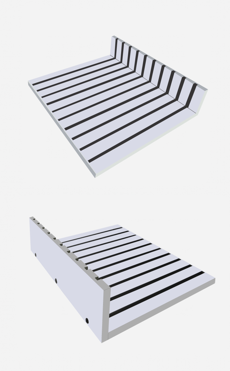Professional Window Film Tester Display Stand, Aluminum Alloy Organizer Rack with 10 Glass Panels for Tint Sample Swatches and Demo Tools AL-521