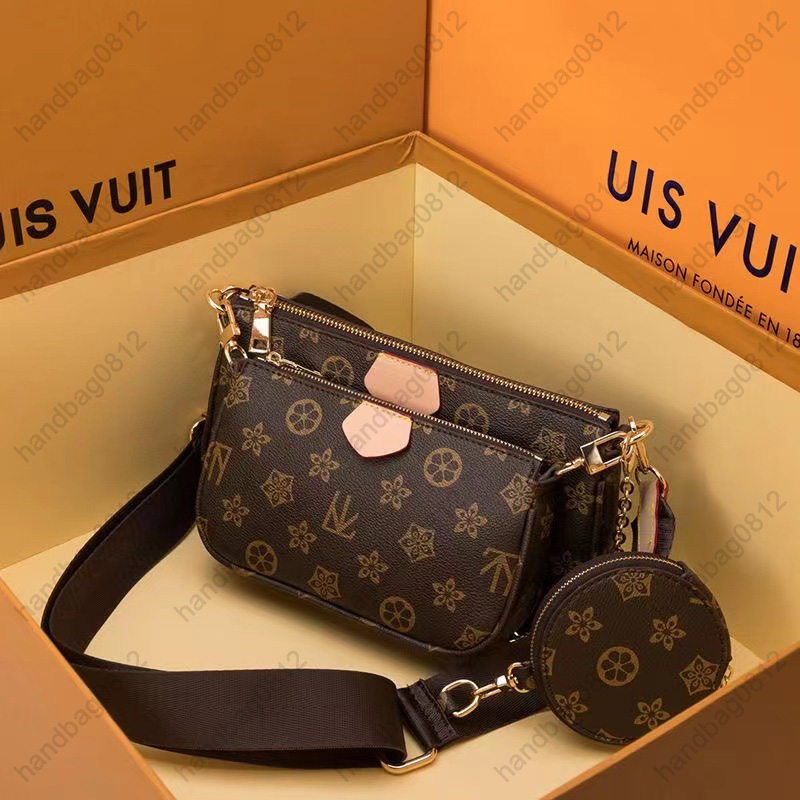 High quality Three piece set Shoulder bag M44823 Womens bags Crossbody Purse Messenger Bags Handbags Flowers Designers PU Leather Handbag Brown flower, Customize
High quality Three piece set Shoulder bag M44823 Womens bags Crossbody Purse Messenger Bags Handbags Flowers Designers PU Leather Handbag Brown flower, Customize