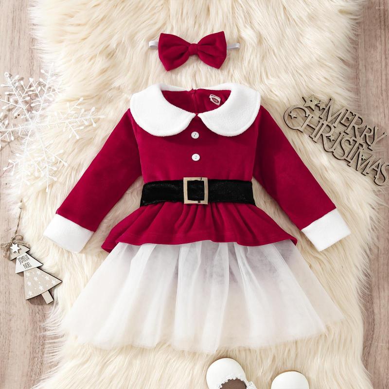 Girl Dresses Toddler Baby Girls Christmas Dress Kids Xmas Suit Fleece Mesh Patchwork Long Sleeves Belt Hairband Princess Outfits, Yellow-c
Girl Dresses Toddler Baby Girls Christmas Dress Kids Xmas Suit Fleece Mesh Patchwork Long Sleeves Belt Hairband Princess Outfits, Yellow-c