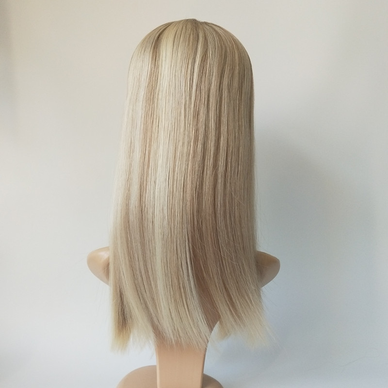 Stock blonde Jewish Kosher toppers womens toupee highlights 18 inch T12-60HLS12# 8"*8" human remy hair high density sheitels
Stock blonde Jewish Kosher toppers womens toupee highlights 18 inch T12-60HLS12# 8"*8" human remy hair high density sheitels