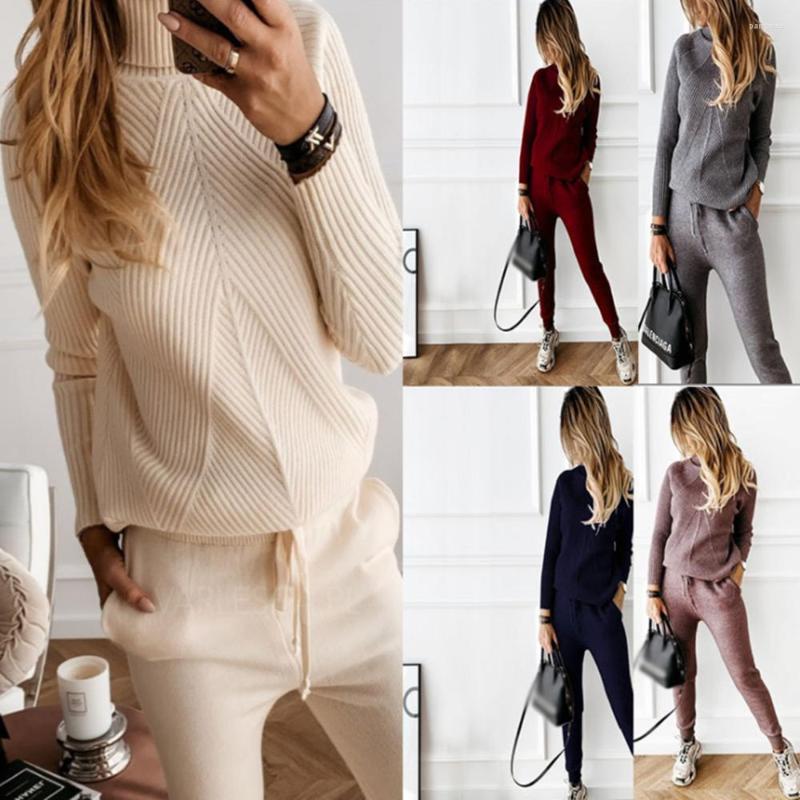 Women' Two Piece Pants 2023 Sweater Set Knitted Outwear 2 Pieces Women Tracksuit Turtleneck Jogging Pullove Ensemble Femmer, White
Women' Two Piece Pants 2023 Sweater Set Knitted Outwear 2 Pieces Women Tracksuit Turtleneck Jogging Pullove Ensemble Femmer, White