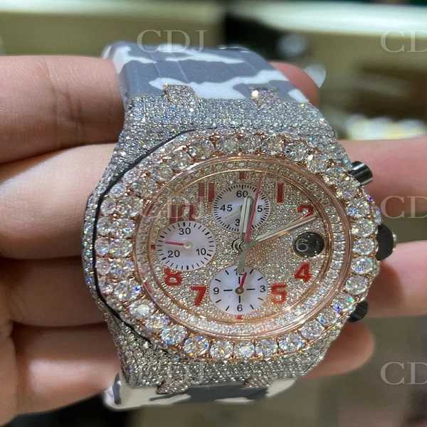 High Quality Fashion Iced Out WatchesMens Wrist Luxury Round Cut Lab Gr DDGU OO11, Silver
High Quality Fashion Iced Out WatchesMens Wrist Luxury Round Cut Lab Gr DDGU OO11, Silver