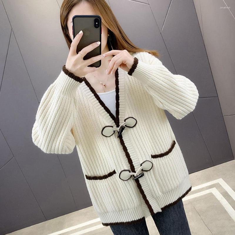 Women's Knits Sweater Jacket Women's Cardigan 2023 Early Spring Horn Buckle Loose Outer Wear Knitted Autumn And Winter Coat Tops, Blue
Women's Knits Sweater Jacket Women's Cardigan 2023 Early Spring Horn Buckle Loose Outer Wear Knitted Autumn And Winter Coat Tops, Blue