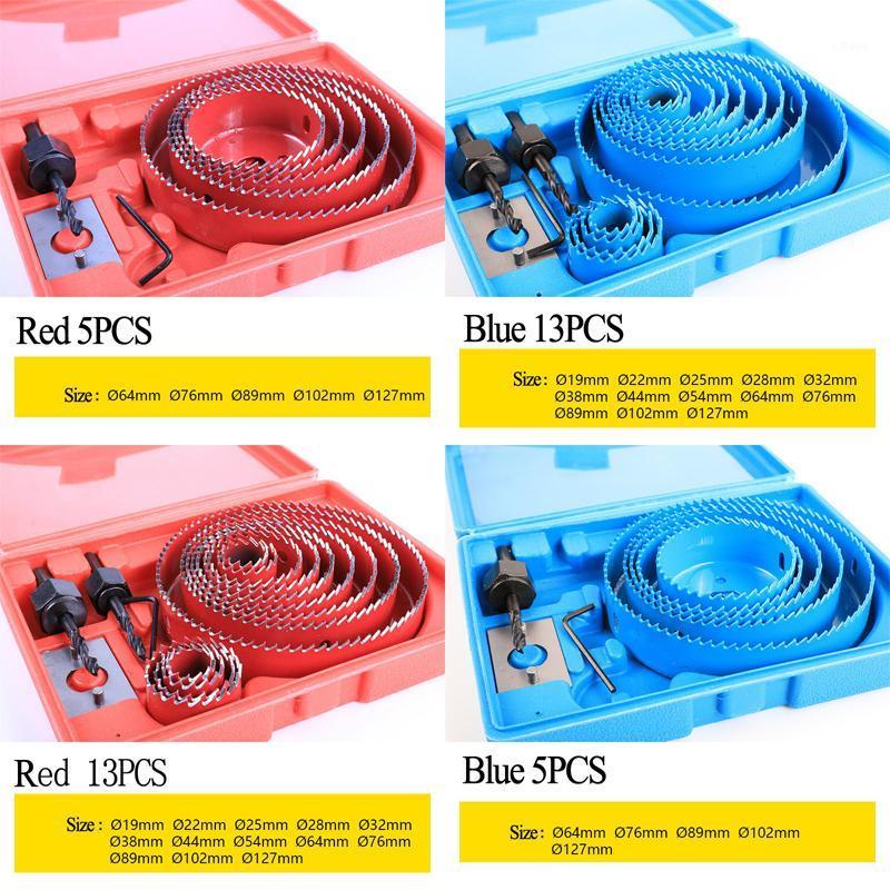 Professional Drill Bits 19-127mm Hole Cutter Saw Wood Metal Drilling Power Tool Core Mandrels DIY Woodworking Cutting Set Kit Blue Red
Professional Drill Bits 19-127mm Hole Cutter Saw Wood Metal Drilling Power Tool Core Mandrels DIY Woodworking Cutting Set Kit Blue Red