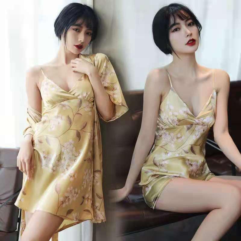 Women's Sleepwear Summer Pajamas Female Style Nightgown Ice Silk Home Service Sexy Suspender Skirt With Chest Pad Womens Lounge Set, Blue
Women's Sleepwear Summer Pajamas Female Style Nightgown Ice Silk Home Service Sexy Suspender Skirt With Chest Pad Womens Lounge Set, Blue