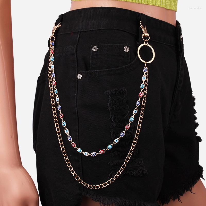 Keychains Fashion Hip Hop Colorful Devil's Eye Double Layer Pants Chain For Women Punk Jewelry Accessories Jeans Trousers Rock Keychain
Keychains Fashion Hip Hop Colorful Devil's Eye Double Layer Pants Chain For Women Punk Jewelry Accessories Jeans Trousers Rock Keychain