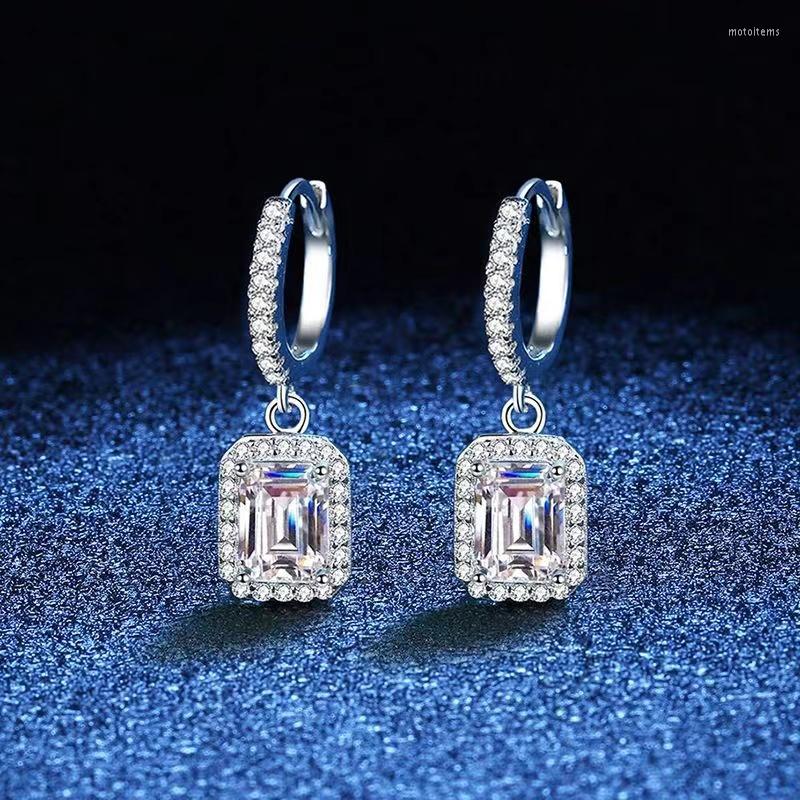 Hoop Earrings 2ct Emerald Cut Moissanite Huggie For Women S925 Silver Iced Diamond Platinum Plated Pass Test
Hoop Earrings 2ct Emerald Cut Moissanite Huggie For Women S925 Silver Iced Diamond Platinum Plated Pass Test