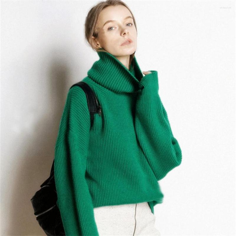 Women' Sweaters Turtleneck Long Sleeve Ribbed Women Pullover Elastic Loose Oversized Winter Sweater Solid Color Warm Jumper, Green
Women' Sweaters Turtleneck Long Sleeve Ribbed Women Pullover Elastic Loose Oversized Winter Sweater Solid Color Warm Jumper, Green