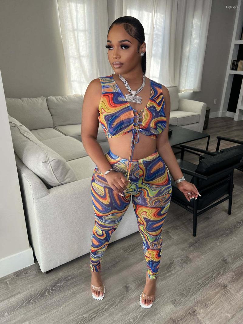 Women' Two Piece Pants 2023 Women Clothing Nightclub Uniforms Fashion Sexy Print Mesh See-through Short Sleeve Top Long Two-Piece Suit, Orange blue
Women' Two Piece Pants 2023 Women Clothing Nightclub Uniforms Fashion Sexy Print Mesh See-through Short Sleeve Top Long Two-Piece Suit, Orange blue