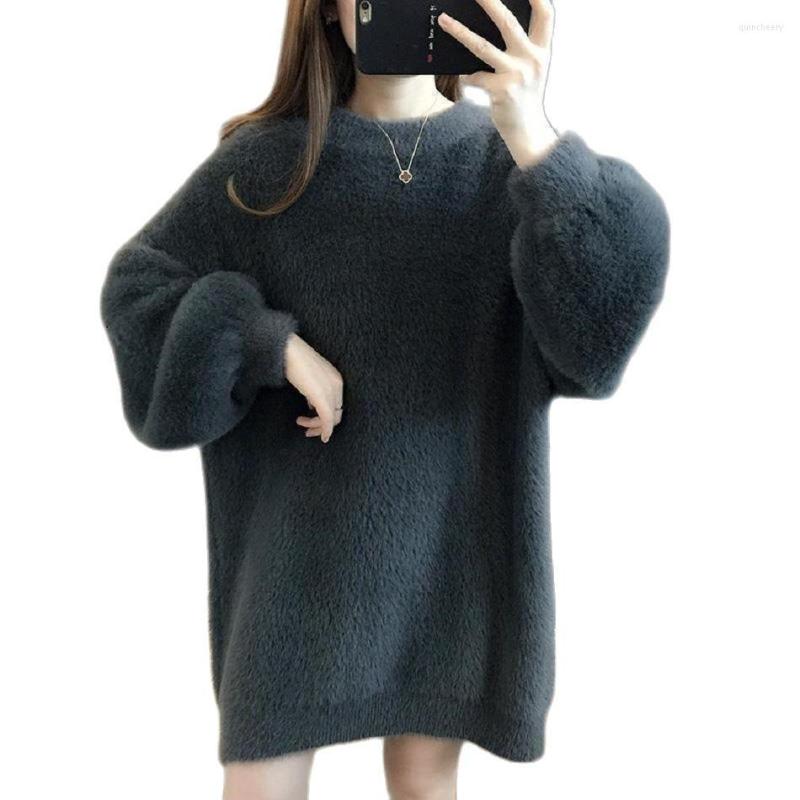 Women' Sweaters Korean Fashion Winter Sweater Woman 2023 Knitted Imitation Mink Fleece Dress Loose Bottoming Shirt Female Trend, Green
Women' Sweaters Korean Fashion Winter Sweater Woman 2023 Knitted Imitation Mink Fleece Dress Loose Bottoming Shirt Female Trend, Green
