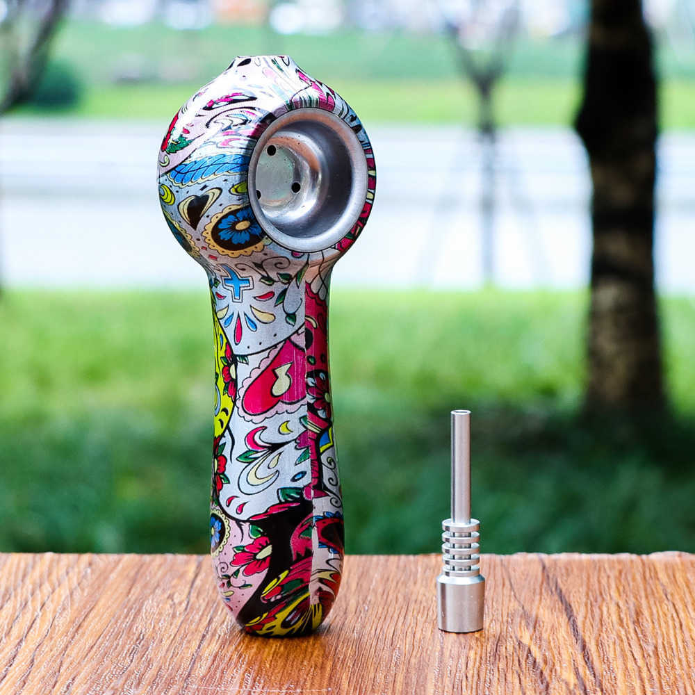 Aluminum Alloy Titanium Nail pipe Hookahs Glass Nector Collector 2-in-1 Set Titanium spike pipes
Aluminum Alloy Titanium Nail pipe Hookahs Glass Nector Collector 2-in-1 Set Titanium spike pipes