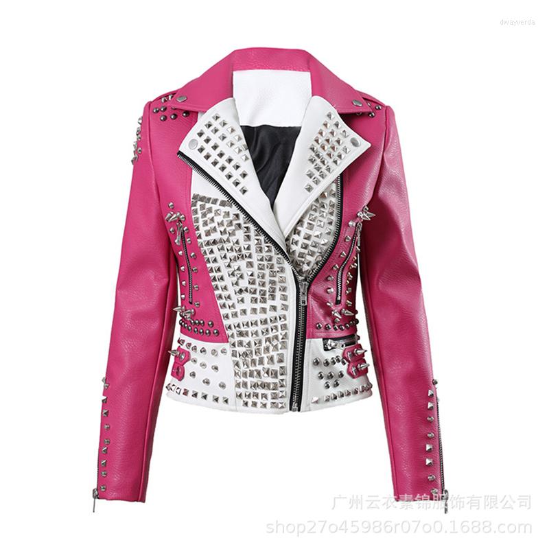 Women' Jackets Women Slim Fashion Rose Moto Coat Biker Jacket Autumn Casual Vintage Outerwear Rivet Leather Tiger Print Top
Women' Jackets Women Slim Fashion Rose Moto Coat Biker Jacket Autumn Casual Vintage Outerwear Rivet Leather Tiger Print Top