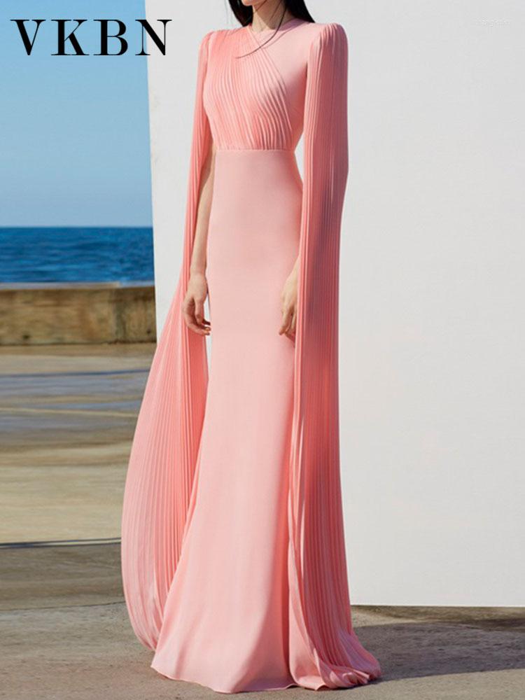 Casual Dresses VKBN 2023 Summer Party Evening Women Full Sleeve O-Neck Pink Banquet Formal Wedding For Female, Black
Casual Dresses VKBN 2023 Summer Party Evening Women Full Sleeve O-Neck Pink Banquet Formal Wedding For Female, Black
