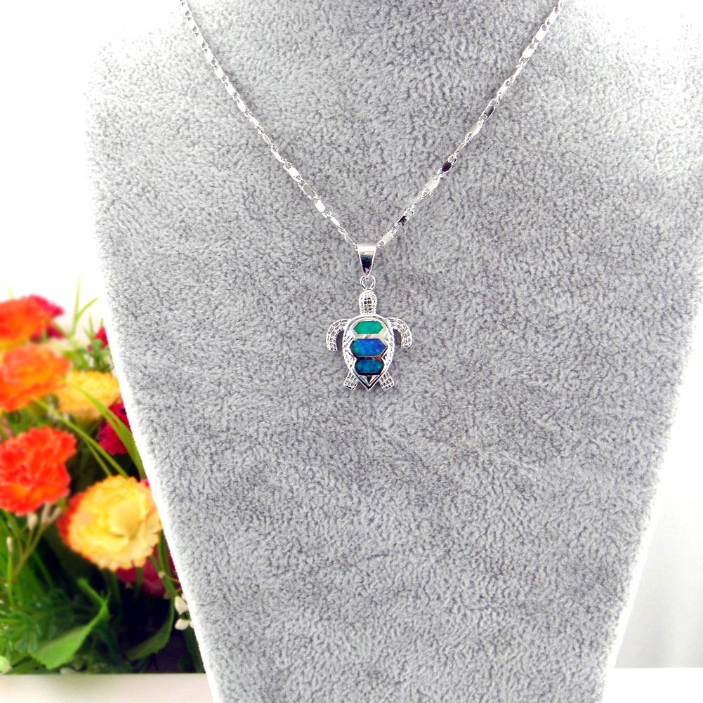 Fashion opal jewelry pendant;cute turtle pendant necklace new with high quality