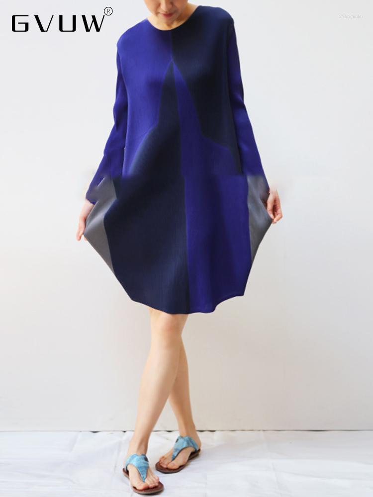 Casual Dresses GVUW Fashion Contrast Color Pleated Dress Women 2023 Spring Round Collar Loose Long Sleeve Female Clothing 17G0774, Blue color matching
Casual Dresses GVUW Fashion Contrast Color Pleated Dress Women 2023 Spring Round Collar Loose Long Sleeve Female Clothing 17G0774, Blue color matching